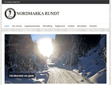 Tablet Screenshot of nordmarkarundt.com